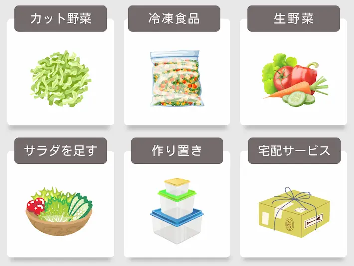 一人暮らしで野菜不足を解消する対策6つ