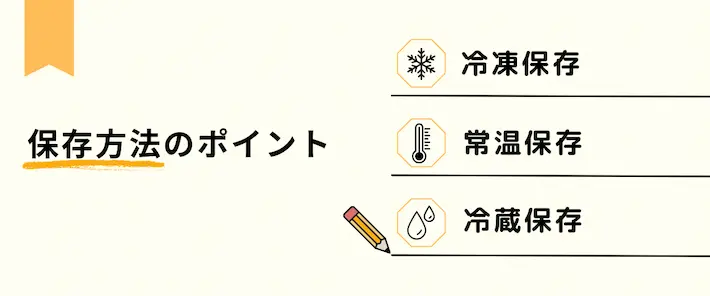 タンパク質食材の保存方法のポイント